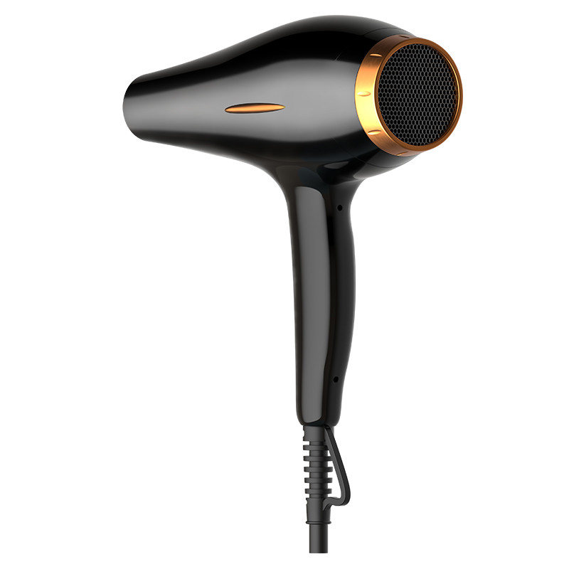 Эргономичная ручка Электрический сушилка для волос с шумоподавляющим дизайном и большим металлическим воздухозаборником