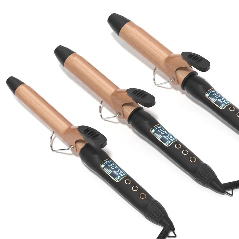 60 Вт быстрый кривой светодиодный дисплей Multi Temp Gears Hair Curler для профессионального салона
