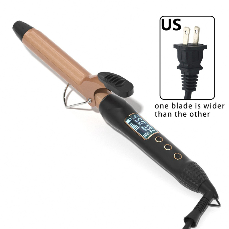 60 Вт быстрый кривой светодиодный дисплей Multi Temp Gears Hair Curler для профессионального салона